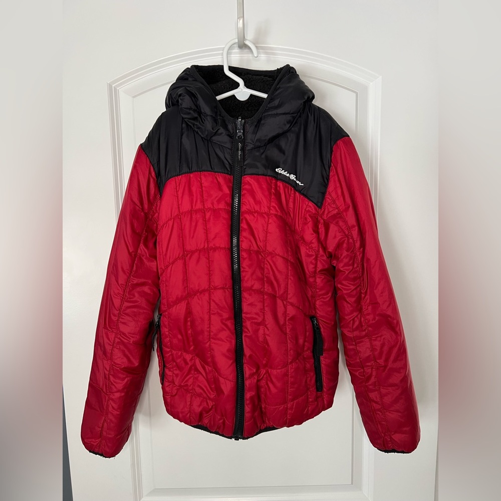 Kids Eddie Bauer Hooded Puffer Coat - Size 10/12